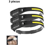 1-10PCS COB Induction Headlamp Built-in Battery Sensor Head Flashlight USB Rechargeable 5 Lighting Modes Waterproof Headlight