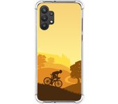 Tumundosmartphone Funda Silicona Antigolpes para Samsung Galaxy A32 5G diseño Ciclista Dibujos