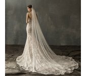 Women One-layer 3 Meters Wedding Veil Cathedral Lace Long Voile Mariage White Ivory Bride Wedding Accessories Veu De Noiva L