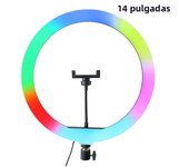 RGB Phone Fill Light with Tripod Selfie Light 10 Inch 12 Inch Dazzling Colour Live Beauty Photo Conference Ring Light Fill Light