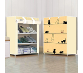 Shoe Cabinet Dustproof Fabric Organizer Multilayer Shoe Rack Nonwovens Household Simple Storage Economic Type Shoe Rack Cabinet