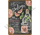 Metal Sign Vintage Tin Signs Retro Decorations Gin & Tonic Cocktail Plate Decorative Poster Plaque Bar Kitchen Home Wall Decor