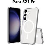 For Galaxy Wireless Magnetic Clear Case Samsung S25 S23 S21 Fe S24 Ultra S22 Plus Z Fold Flip 6 5 4 3 Magsafe Magnets Cover