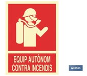 Señal luminiscente 297x210mm. equip autònom incendis
