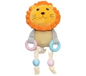 OK. Leoncillo de Juguete en Tejido y Goma con Sonido para Mascotas - 23.5 Cm