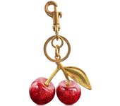 Cherry Car Keychain for Women, Cute Keychain Comes with Shiny Resin Metal Keychain Accessories for Backpacks,Wallets