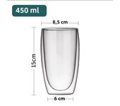 Double Bottom Wall Glass Coffee Cup Whiskey Tea Thermal Heat Resistant Cocktail Vodka Shot Wine Mug Drinkware Tumbler Set