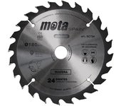 Sierra circular widia ø180mm 24 dientes clp18 sc724 MOTA