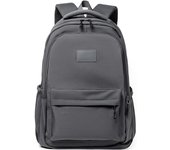 Mochila de viaje para computadora portátil para mujeres y hombres, color negro, mochila aprobada para llevar en el avión, mochila para computadora portátil liviana de color gris