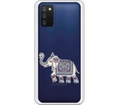 Funda compatible con Samsung Galaxy A03s - Elefante mandala