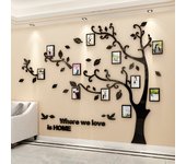3D Acrylic Tree Photo Frame Wall Stickers Crystal Mirror Stickers Paste On TV Background Wall DIY Family Photo Frame Wall Decor