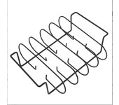 Parrillas para Cotillas de barbacoa para ahumar, ahumador De Gas or Parrilla de Carbón, pie resistant y antiadherente para
