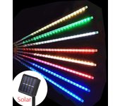 30/50cm 8 Tubes Led Meteor Shower Solar Led String Lights Outdoor Fairy Garland Christmas Tree Decor Garden Patio Street Lights