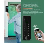 Timbre Videoportero Atis-WiFi con Control de Acceso Mediante Huella Digital, Teclado y Tarjeta RFID, administración Desde App, Resistencia IP65
