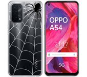Tumundosmartphone Funda Gel Transparente para Oppo A54 5G / A74 5G diseño Araña Dibujos