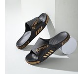 Men's Slippers Summer PVC Soft Slippers for Male Outdoor Thicken Anti-slip Beach Sandals Bathroom Home Flip Flop 2024 New Sandal