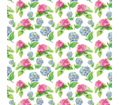 Papel Pintado Floral hortensias