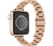 Correa de Acero para Apple Watch 49mm 46mm 45mm 44mm 42mm 41mm 40mm 38mm iWatch Series 10 9 8 7 6 5 4 3 2 1 SE Ultra 2 Pulsera Metal Slim para Reloj Apple