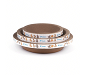 COTTECOTA-Cama y rascador de cartón para gatos con hierba gatera, 3 tamaños. 30x 8cm, 40x9cm, 45x9cm Su diseño circular permite que tu gato rasque, juegue y descanse cómodamente. Hecho con material resistente y ecológico