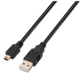 Aisens cable usb 2.0 - tipo a macho a mini b macho - 1.0m - color negro