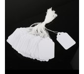 100Pcs Paper Tags with String Attached Marking Strung Tags Price Display Tags for Wedding Retail Product Jewelry Birthday