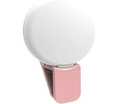 Mini Selfie Ring Light Portable Clip-on Selfie Fill Light USB Rechargeable Battery Operated LED Fill Light For Mobile Phone