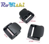 5 Pcs/Pack Cam Buckles Plastic Black Toggle Clip Backpack Straps Webbing 5/8" 3/4" 1" 1-1/4" 1-1/2" 2"