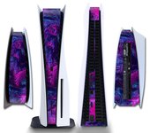 TECTINTE Middle Stickers Skin For PS5 Disc Version Game Console Protective Shell Replacement Decoration Strip For PS5 Accessorie