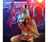 Venta de palés sin reclamar, botella de whisky con águila, decantador de vidrio único (2025), regalo para hombres, papás, esposos y decoración de bar.