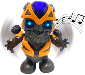MAGIC SELECT Robot Bailarín con Luces LED y Música. Juguete de Superhéroe Mini-Robot. Regalo para Niños y Niñas.