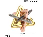 Classic IQ Metal Brain teaser Magic Puzzles Game Toys For Children Adults Funny Gifts Educational Toys Metal Puzzle