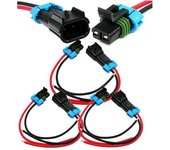 Paquete de 3 medores-Paquete de 2 Pines de 30 amperios, de la serie 280 multición (macho a membrana pigtail 12GA)