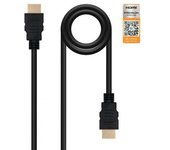 Cable HDMI 2.0 4K Nanocable 10.15.3602/ HDMI Macho - HDMI Macho/ 2m/ Certificado/ Negro