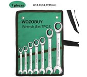 Key Ratchet Wrench Set 72 Tooth Gear Ring Torque Socket Wrench Set Metric Combination Ratchet Spanners Set Car Repair Tools