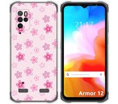 Funda Silicona para Ulefone Armor 12 5G diseño Flores Dibujos