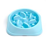 SMELL & SMILE Tazón de alimentación Lenta para Perros y Gatos Comedero de Perros para ralentizar la Comida 20.5x4.5CM Aleatorio