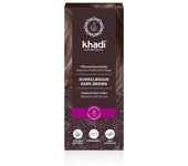 Khadi Tinte Herbal Castaño Oscuro 100g - Vegano, Cubre Canas, Alta Cobertura
