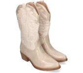 Davinia Shoes Botas Cowboy para Mujer, Comodas y Elegantes, Detalles Bordados en la Caña y Cierre Lateral de Cremallera. Shoes&Blues.es HQ360-Oro