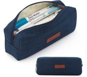 Canvas Pencil Case Student Pouch Coin Cosmetic Bag Office Stationery Organizer For Teen Girl Boy School Supplies