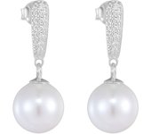 FULSUN Cubic Zircon Mother of Pearl Ball Drop Earrings 925 Sterling Silver 14K Gold Plated Fine Jewellery Gift for women