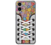 Tumundosmartphone Funda Silicona Antigolpes para Motorola Moto G34 5G diseño Zapatillas 05 Dibujos