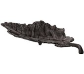 Centro de Mesa Gris Hoja Hoja de planta 43 x 22 x 5,5 cm