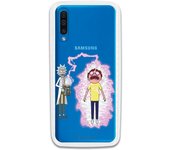 Funda original compatible con Samsung Galaxy A70 - Rick y Morty Rayo