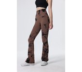 Peach Flared Pants For Women's Yoga High Waisted And Hip Lifting Tight Pants Wide Leg Fitness Pants Quick Drying Running Pants
