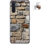 Tumundosmartphone Funda Gel Tpu para Oppo A91 diseño Ladrillo 03 Dibujos