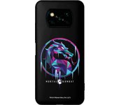 Funda original compatible con Pocophone X3 Negro con un diseño de Mortal Kombat Logo Ice