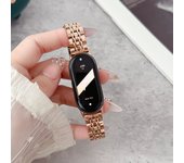 Bands for Smart Mi Band 8 Bracelet with Link Removal tool Metal Wristband Strap for Xiaomi Mi Band 8 Watchband Men Women