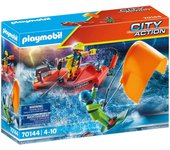 Playmobil rescate maritimo : rescate de kitsurfer con bote