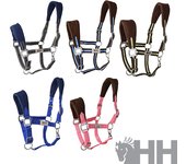 CABEZADA CUADRA HH NYLON DOBLE ACOLCHADA CON FORRO POLAR Y MOSQUETON
