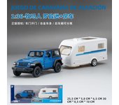 1:36 Range Rover Ford F150 jeep wrangler Alloy caravan set Diecast Car Metal Alloy Model Car Children's toys collection gifts